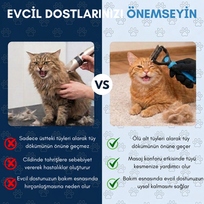 Pet Bakım Pro™5 Dakikada Tüy Temizleyici Alet